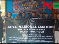 LSM GMBI Distrik Madiun Raya Berkomitmen Bersama-sama Menjaga Pelaksanaan  Pemilu 2024 Berjalan Lancar, Damai, Aman Dan Kondusif