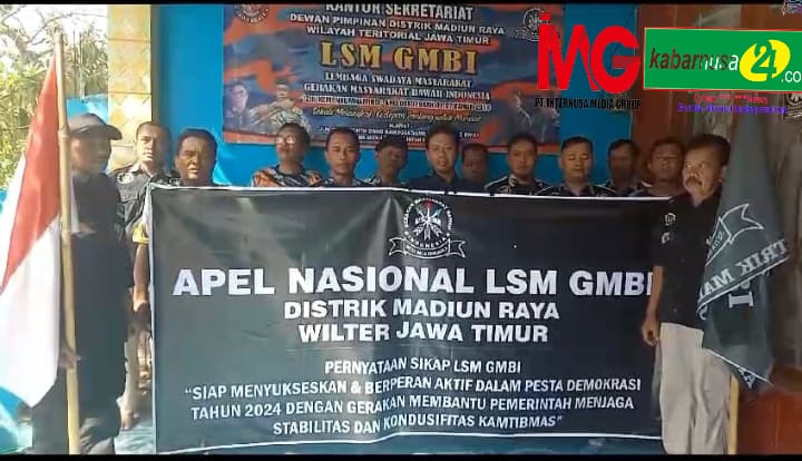 LSM GMBI Distrik Madiun Raya Berkomitmen Bersama-sama Menjaga Pelaksanaan  Pemilu 2024 Berjalan Lancar, Damai, Aman Dan Kondusif