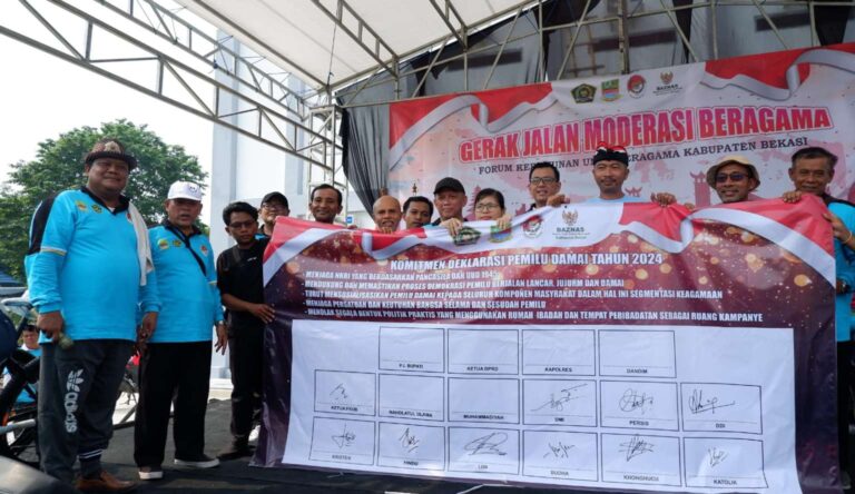 Tokoh Lintas Agama Kabupaten Bekasi Deklarasi Pemilu Damai 2024