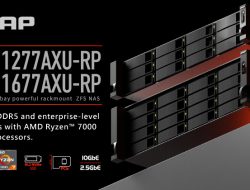 QNAP Merilis NAS ZFS Enterprise Seri TS-hx77AXU-RP dengan Prosesor AMD Ryzen™ 7000 Series yang Revolusioner