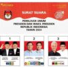 Begini Penampakan Detail Surat Suara Pilpres 2024