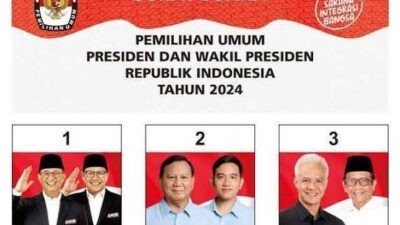 Begini Penampakan Detail Surat Suara Pilpres 2024