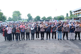 Kapores Lampung Utara Pimpin Pengamanan Pelipatan Surat Suara Pemilu 2024