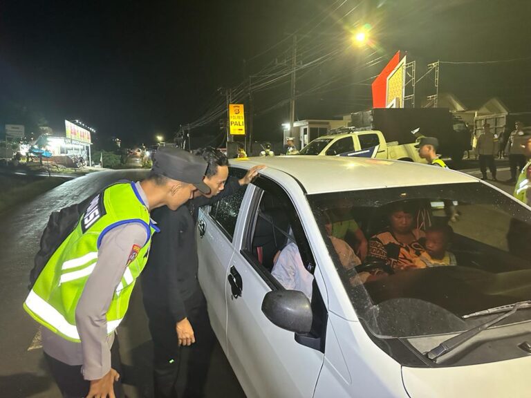 Cegah Tindakan Kriminal Tim UKL II Polres PALI Gelar Razia Terpadu KRYD