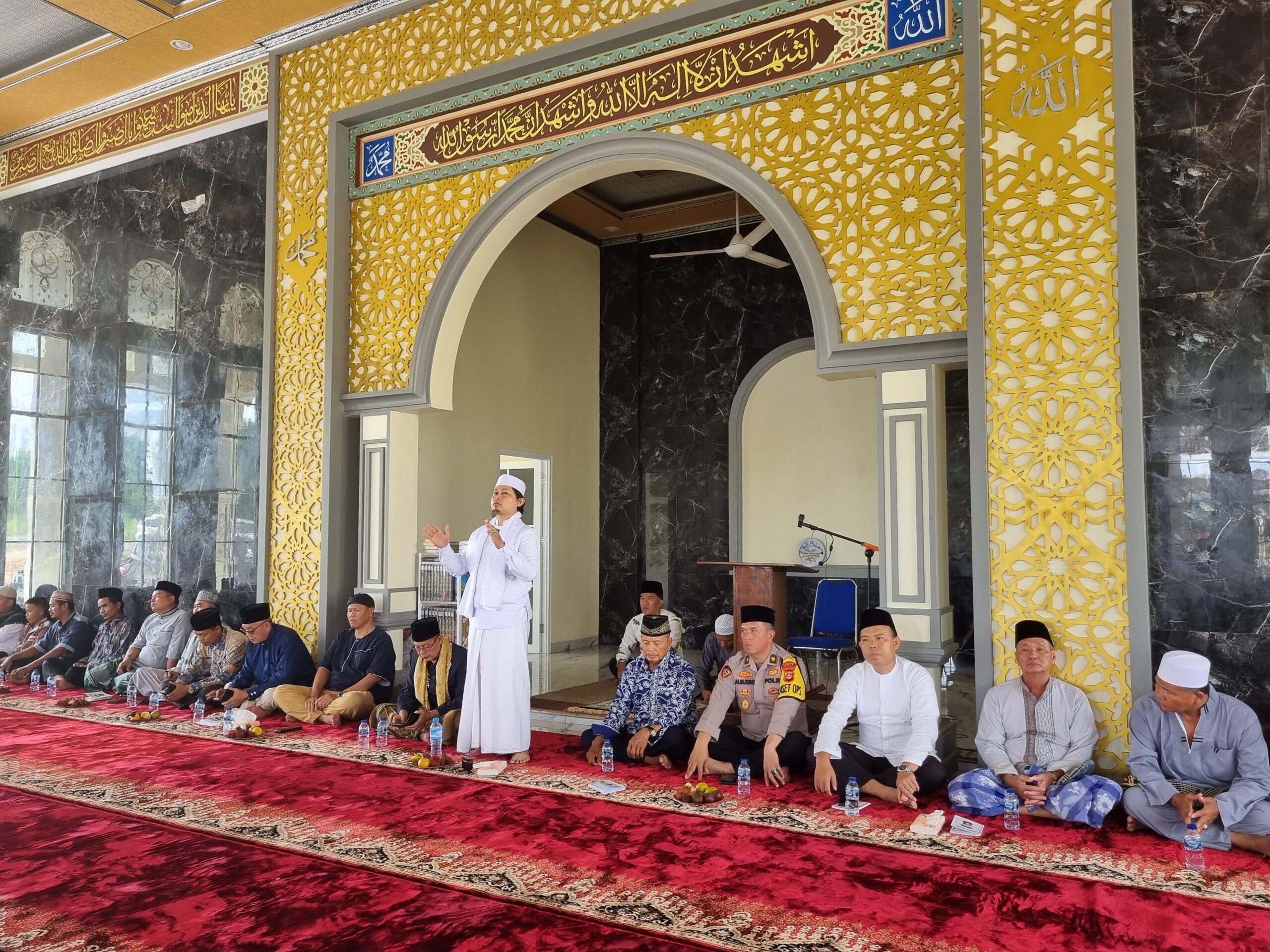 Kapolres PALI AKBP Khairu Nasrudin, S.I.K, M.H, Menghadiri Acara Syukuran Masjid AS''Saidiyah
