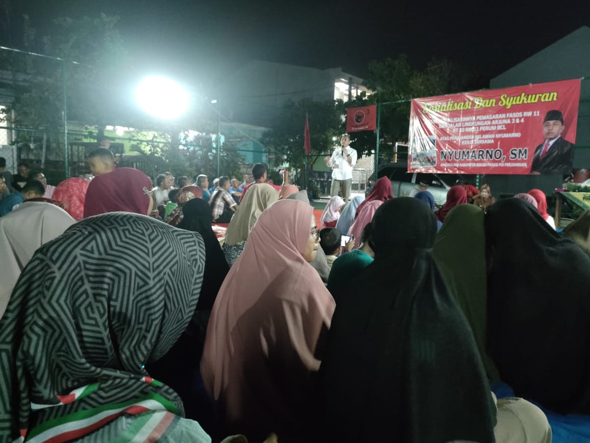 Nyumarno, SM anggota DPRD Kabupaten Bekasi Hadiri undangan Syukuran 
