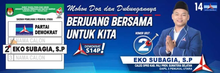 Eko Subagia,S.P, Siap Berjuang Untuk Masyarakat Kecamatan Penukal Utara