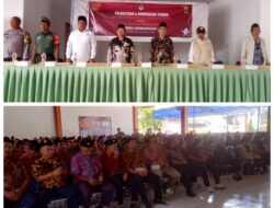 Pelantikan 469 Anggota KPPS Pemilu 2024 Di Desa Simpangan, Kecamatan Cikarang Utara Kabupaten Bekasi