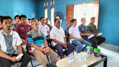 Polsek Talang Ubi Turut Hadir Dalam Kegiatan Musyawarah Desa Khusus di Kantor Kepala Desa Beruge Darat