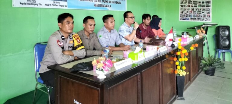 Polsek Talang Ubi Gelar Jum’at Curhat di Desa Simpang Tais