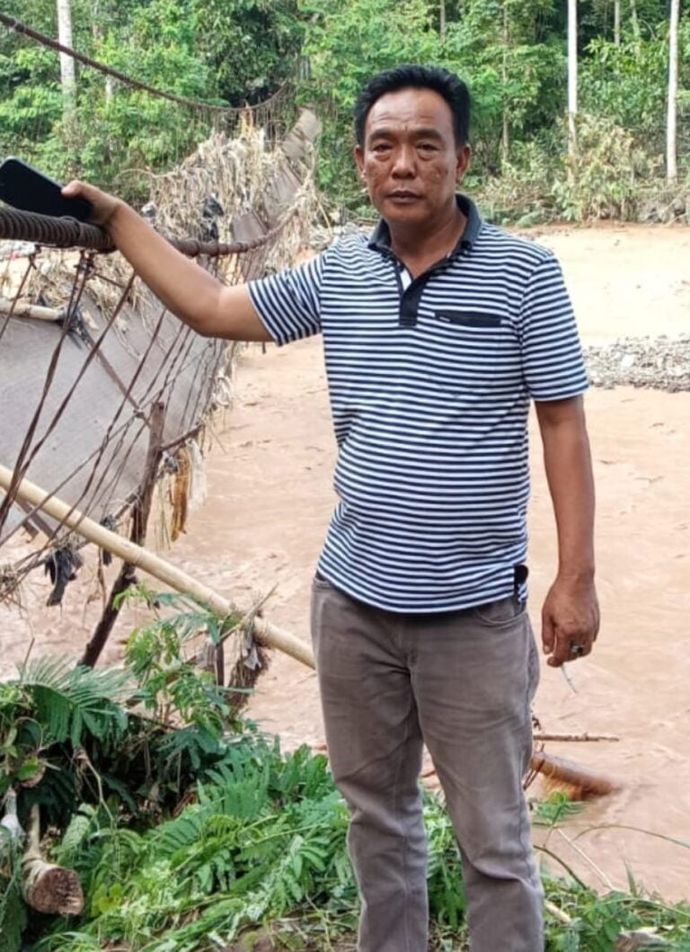 Akibat Banjir Jembatan Gantung di Desa Bandu Agung Nyaris Putus, Kades Bandu Agung Berharap Bantuan dan Perhatian Pemkab Lahat