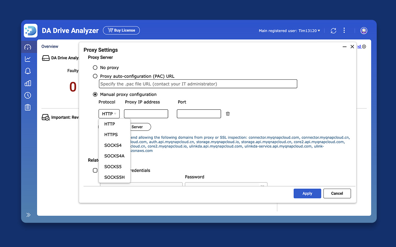 koneksi ke server proxy untuk koneksi aman.