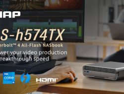 QNAP Merilis NASbook Thunderbolt™ 4 All-Flash – TBS-h574TX Mendukung Produksi Video dengan Kecepatan Tinggi dan SSD M.2 Hot-Swappable