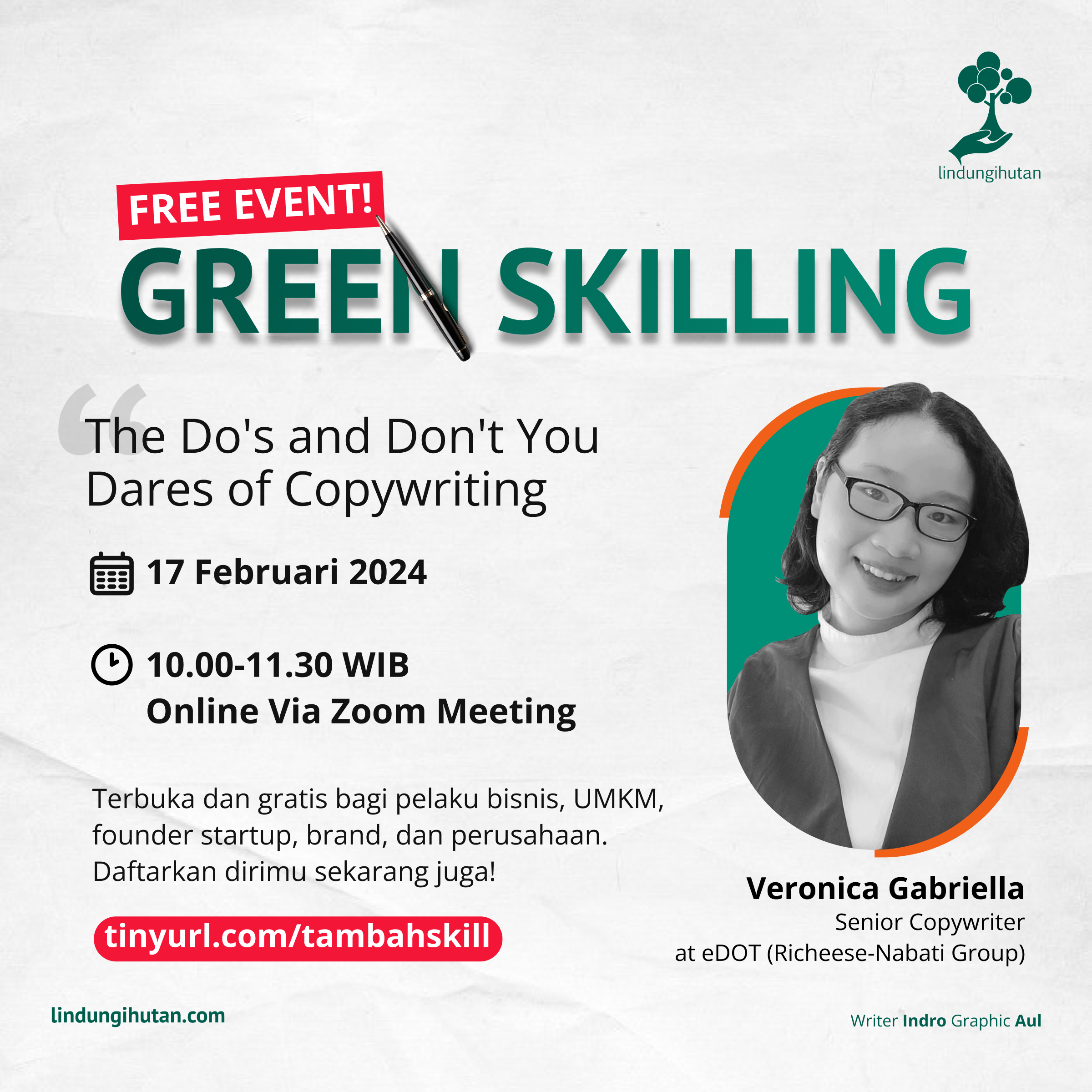 Webinar Green Skilling LindungiHutan (Dokumentasi: LindungiHutan).