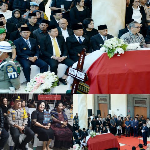 Bupati Karo Menghadiri Upacara Persemayaman dan Penghormatan Baskami Ginting Berlangsung Khidmat di Gedung Paripurna DPRD Sumut