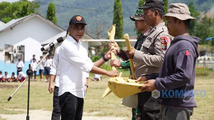 Wakil Bupati Karo inspektur Upacara Pembukaan TMMD ke 119 TA 2024