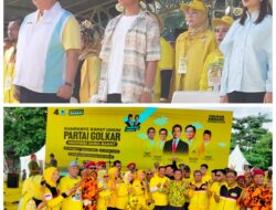 Gibran Rakabuming Raka Hadir Dalam Kampanye Rapat Umum Partai Golkar Di Stadion mini Cikarang