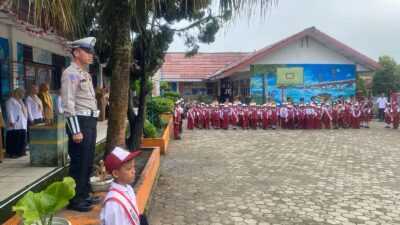 Polres PALI Melalui Satuan Lalulintasnya Menggelar Giat “Police Go To School”