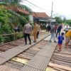 Polsek Talang Ubi Lakukan Pengecekan Jembatan Yang Amblas di Desa Sungai Ibul dan Desa Semangus