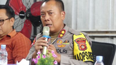 Kapolres PALI Berharap Agar Para Partai Politik Dapat Melepas Alat Peraga Kampanye (APK)