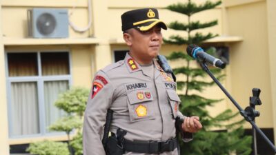 Polres PALI Menggelar Apel Penerimaan Personel Bawah Kendali Operasi (BKO)