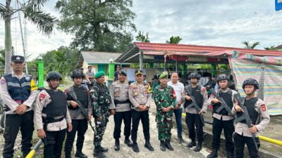 Paska Pencoblosan Pemilu 2024 di Kabupaten PALI, Polres PALI Bersama TNI Melaksanakan Kegiatan Patroli Dalam Wilayah Hukumnya