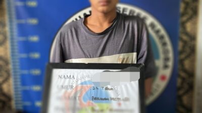 AS (23) Tahun, Warga Asal Kelurahan Talang Ubi Selatan dibekuk Satuan Reserse Narkoba Polres PALI, di Duga Pengedar Narkotika Jenis Sabu- Sabu