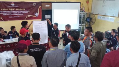 Polsek Tanah Abang Hadiri Rapat Pleno Terbuka Rekapitulasi Pemilu 2024