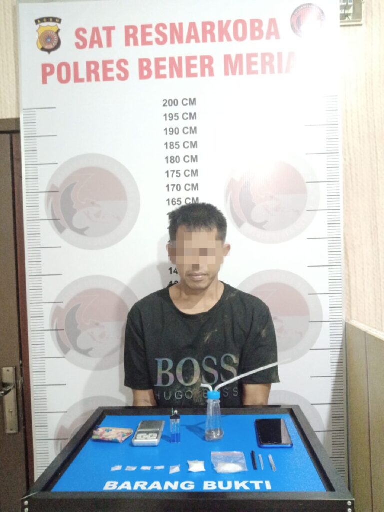 Polisi Amankan Seorang Pelaku Tindak Pidana Narkotika