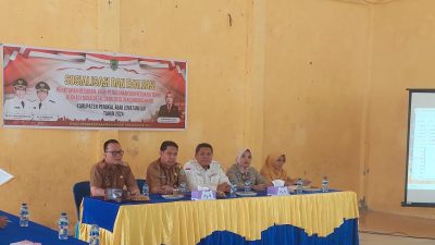 Giat DPMD PALI Lakukan Sosialisasi dan Evaluasi Anggaran Dana Desa TA 2024