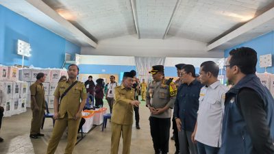 Wakil Bupati PALI H. Sumardjono dan Kapolres PALI  Kunjungi Rapat Pleno Terbuka Rekapitulasi Hasil Penghitungan Suara dan Penetapan Hasil Pemilu 2024 Tingkat Kecamatan Talang Ubi