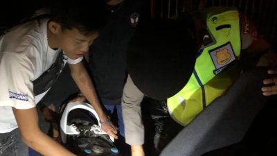 Personil Satuan Samapta Polres PALI Melaksanakan Patroli Malam di Wilkum Nya