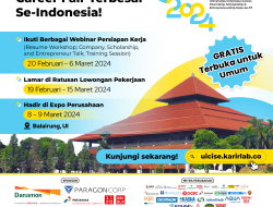 Didukung oleh KarirLab: Hybrid Career Fair Terbesar Universitas Indonesia Career, Internship, Scholarship, dan Entrepreneurship (Ul CISE)