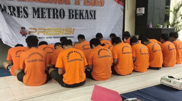 Polres Metro Bekasi Press Release Kasus C3 Selama Bulan Januari 2024