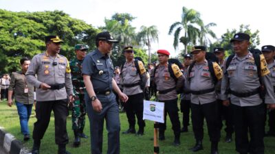 Ribuan Personel Gabungan Siap Amankan TPS Pemilu 2024 di Kabupaten Bekasi