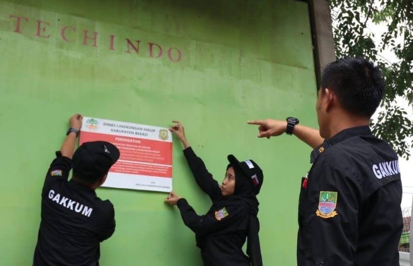 DLH Kabupaten Bekasi Tutup Operasional Lima Badan Usaha