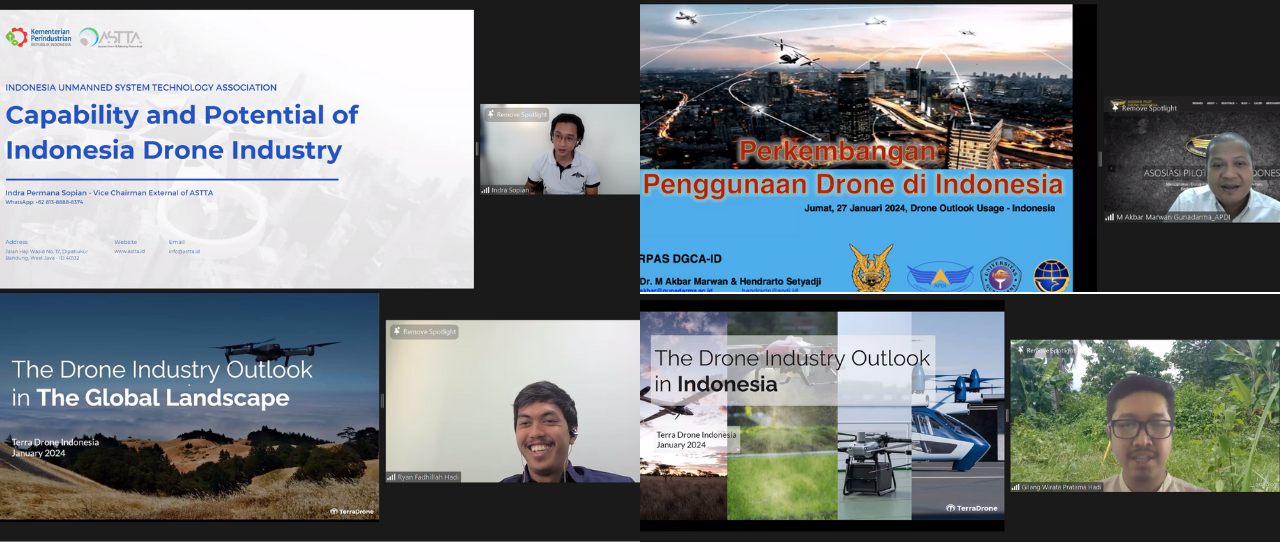 Terra Drone Indonesia Gelar Webinar “Drone Industry Outlook 2024”, Bahas Prediksi Market Drone ke Depan