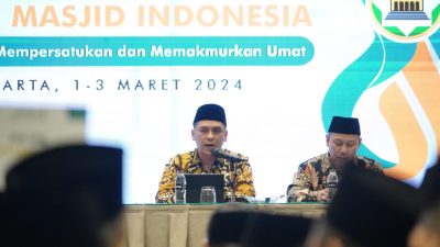 Muktamar DMI, Wamenag Sampaikan Indikator Keberhasilan Implementasi Penguatan Moderasi Beragama di Masyarakat Berbasis Masjid