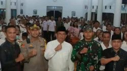 Pj . Bupati Lampung Utara dan Forkopimda Lampung Utara  Memantau Jalan nya Misa di Gereja Ekaristi
