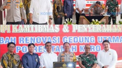 Wakil Bupati Karo Hadiri Kopi Kamtibmas dan Penyerahan Hibah Renovasi Gedung Utama Polres Tanah Karo