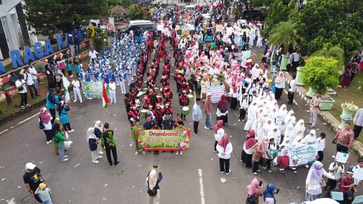Pawai Songsong Bulan Ramadhan 1445 H Kabupaten Lampung Utara