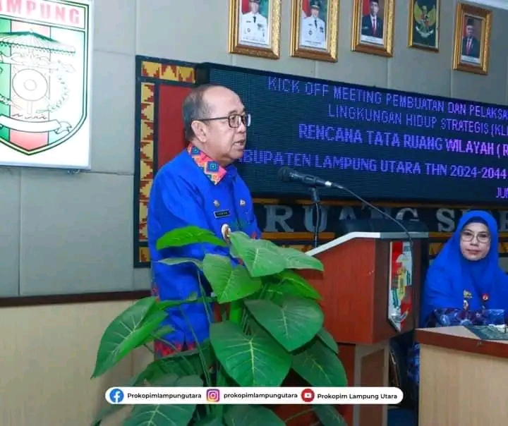 Sekda Lampung Utara,Drs.Lekok,M.M,Mewakili Bupati Lampung Utara Menghadiri Acara KICK OFF Meting.