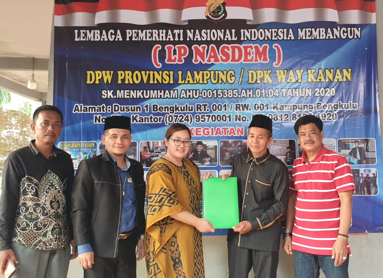 Pimpinan Umum LP Nasdem Menghadiri Pengukuhan Pengurus Dewan Pimpinan Kabupaten LP Nasdem Kabupaten Way Kanan Lampung