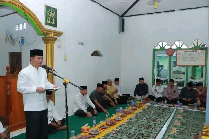 Bupati Lampung Utara,H. Budi Utomo,S.E.,M,M Melakukan Safari Ramadhan 1445,H/2024,M di Desa Papan Rejo Kecamatan Abung Timur