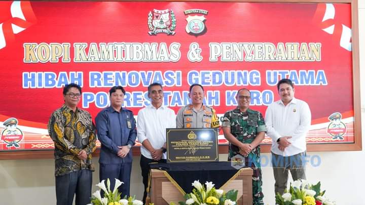 Wakil Bupati Karo Hadiri Kopi Kamtibmas dan Penyerahan Hibah Renovasi Gedung Utama Polres Tanah Karo