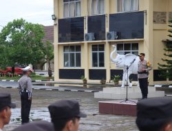 Kapolres PALI AKBP Khairu Nasrudin, S.I.K, M.H, Memimpin Langsung Apel Gelar Pasukan Operasi keselamatan Musi Tahun 2024