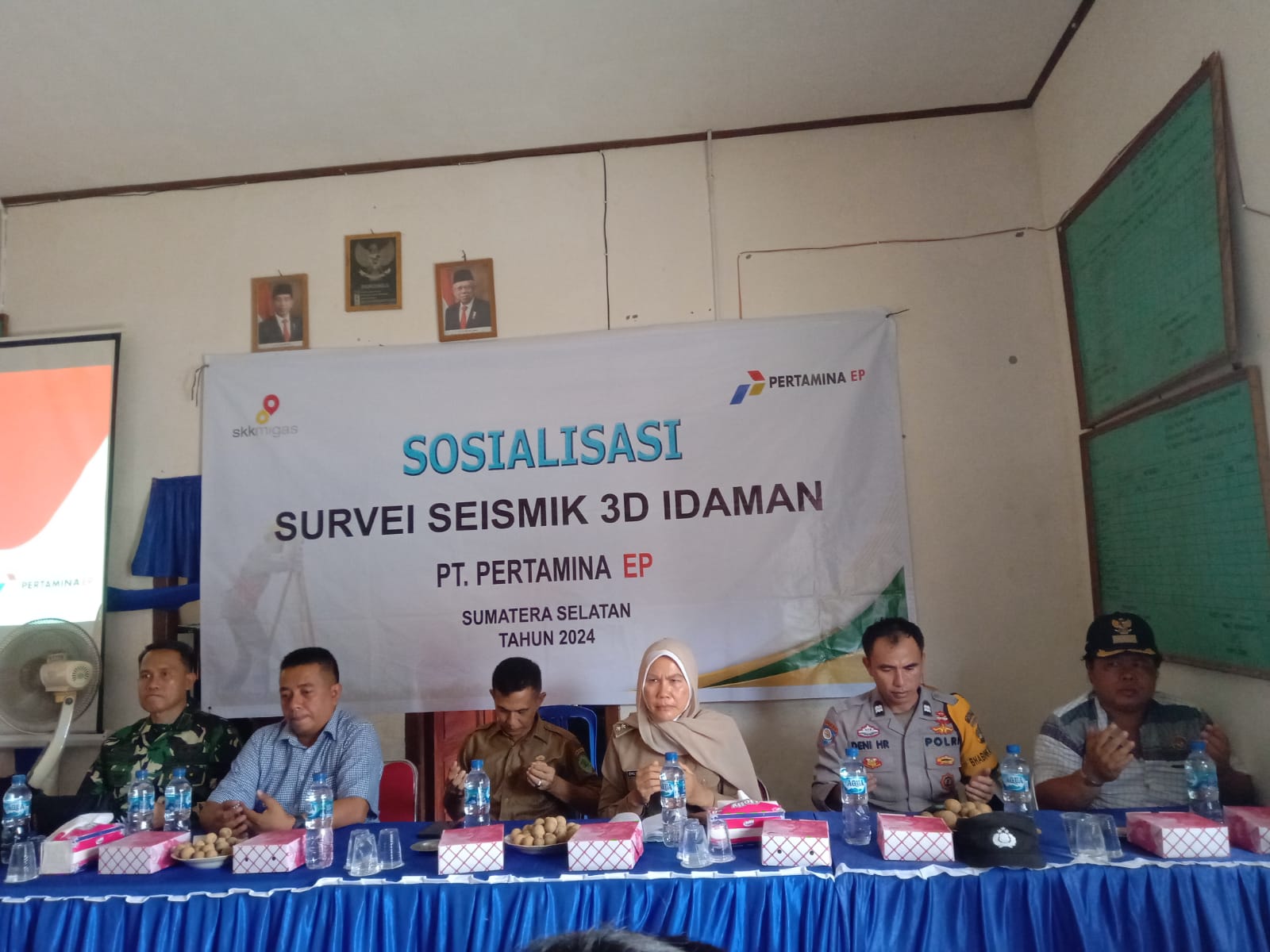 Polsek Talang Ubi Turut Serta Dalam Kegiatan Sosialisasi Servei Seismik 3D Idaman PT Pertamina EP