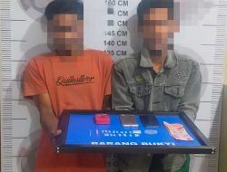 Dua Orang Pelaku Pengguna Narkoba Dibekuk Polisi di Bener Meriah