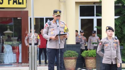 Polres PALI Gelar Upacara Sartijab