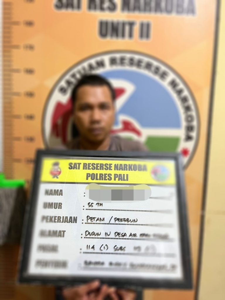 Diduga Menyimpan Narkotika Jenis Sabu, Warga  Desa Air Itam Berhasil di Gelandang Satreskoba Polres PALI